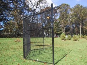 Black Vinyl Coated Backstop