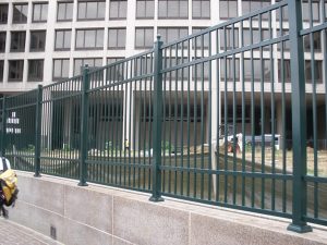 Ornamental Aluminum on Granite Wall