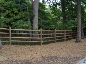 Tearing down an old fence