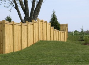 privacy fence with good side facing outwards